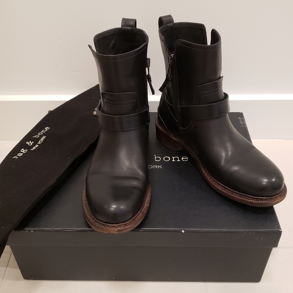 Rag & Bone Ashford New Moto Boots - Picture 9 of 15